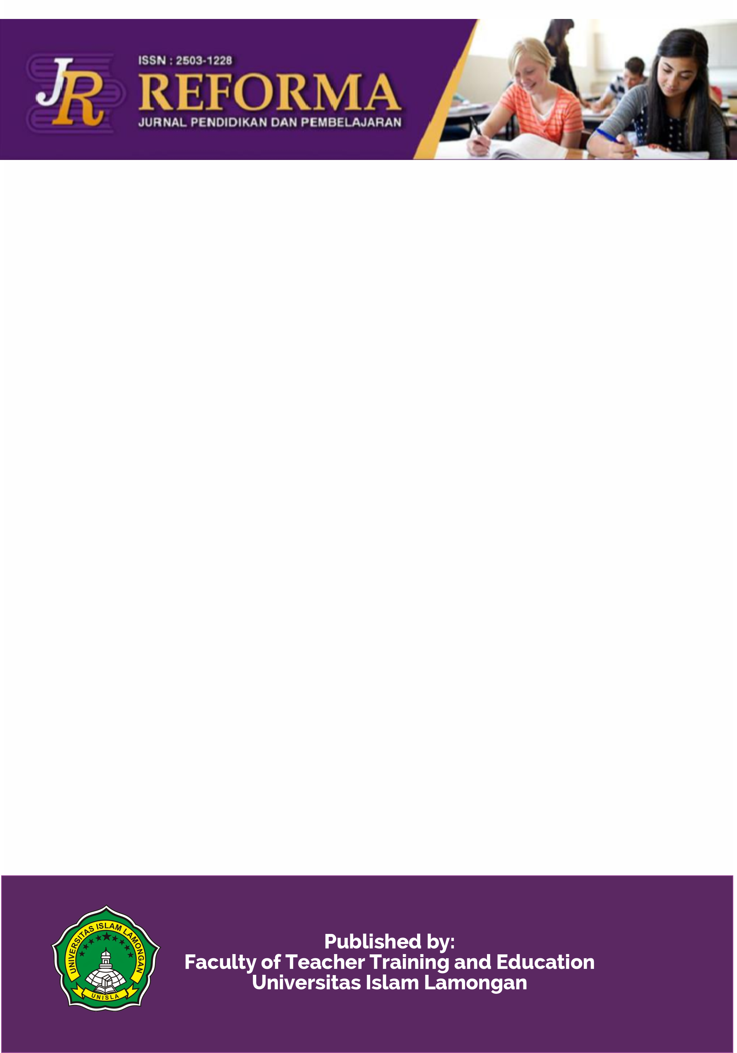 Vol. 16 No. 1 (2026): Reforma: Jurnal Pendidikan dan Pembelajaran ...