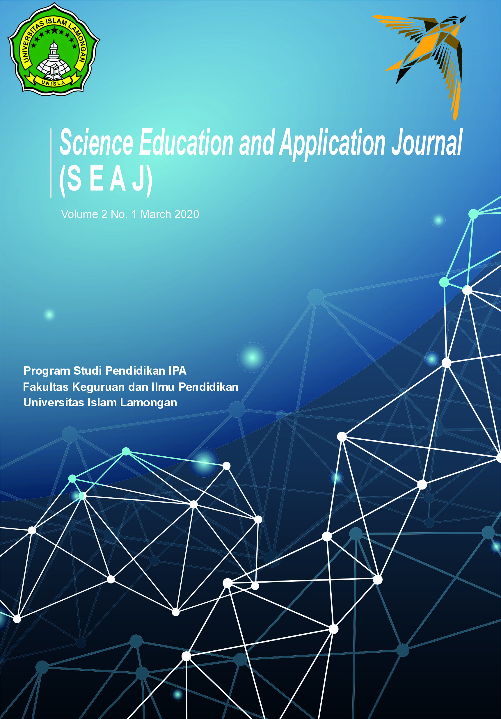 					View Vol. 2 No. 1 (2020): Science Education and Application Journal
				